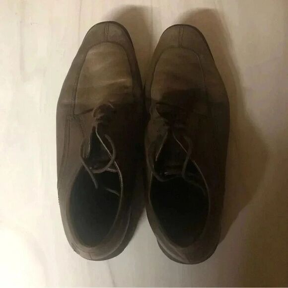 Rockport Brown Leather Men’s Dress Shoes Size 9.5 - Picture 14 of 15